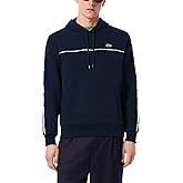 Lacoste mens Classic Fit Logo Stripe Sweatshirt