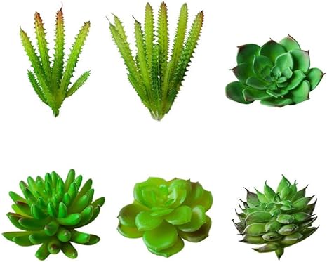 Amazon Cabilock 6ピース人工多肉植物無鉢偽の多肉植物ミニプラスチックサボテン偽植物屋内と屋外の家の装飾 人工観葉植物 オンライン通販