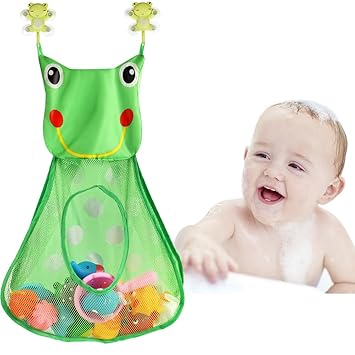 Bascolor Badespielzeug Aufbewahrung Frosch Badespielzeug Netz