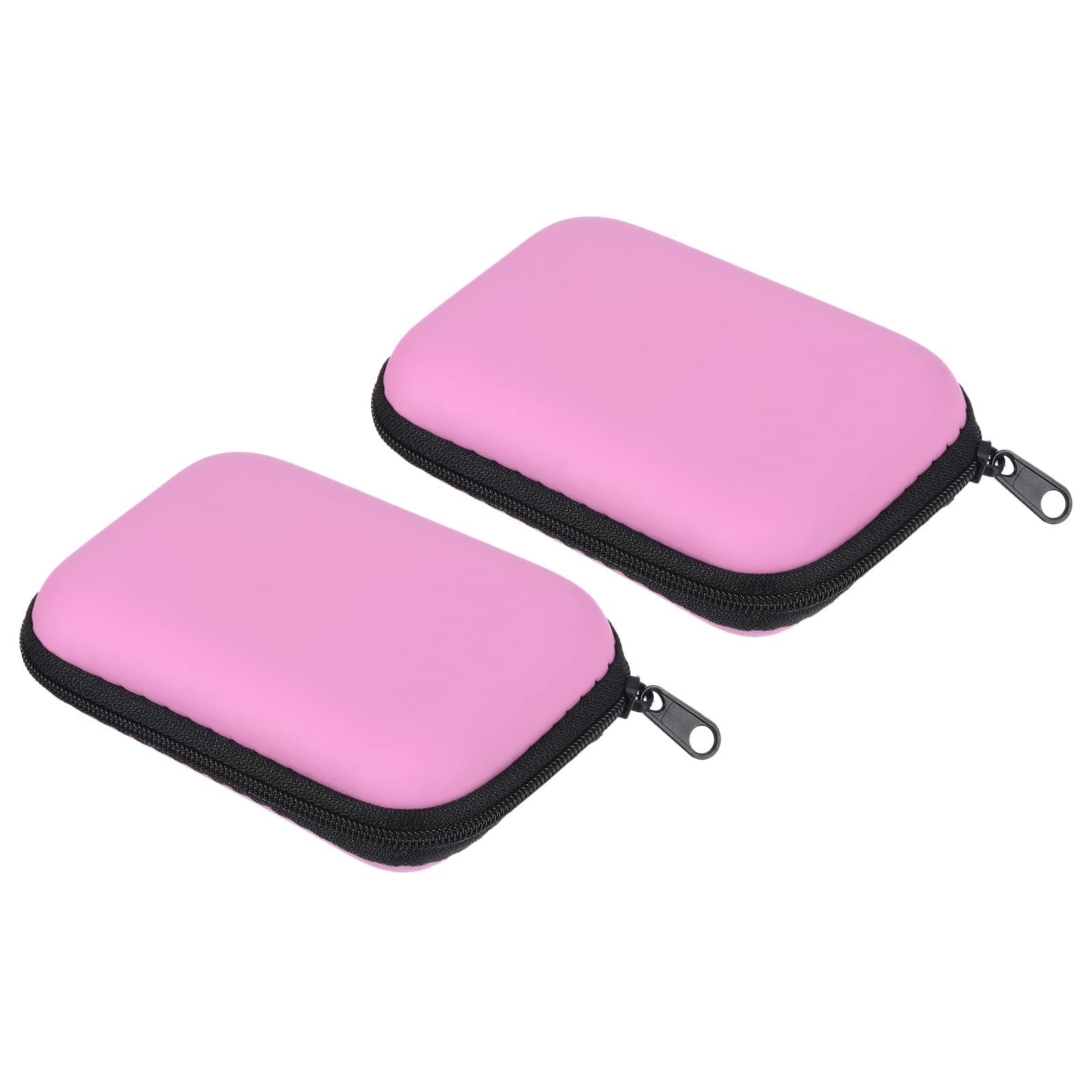 PATIKIL Dart Case, 2 Pack Multi-Functional EVA Darts Carrying Storage with Mesh Pockets for Darts, Tips, Flights, Accessories, Pink