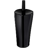 Amazon Basics Toilet Bowl Brush and Holder - Liquid Black