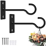 QTJUST 4in 2Pack Wall Hook for Hanging Plant Bracket
