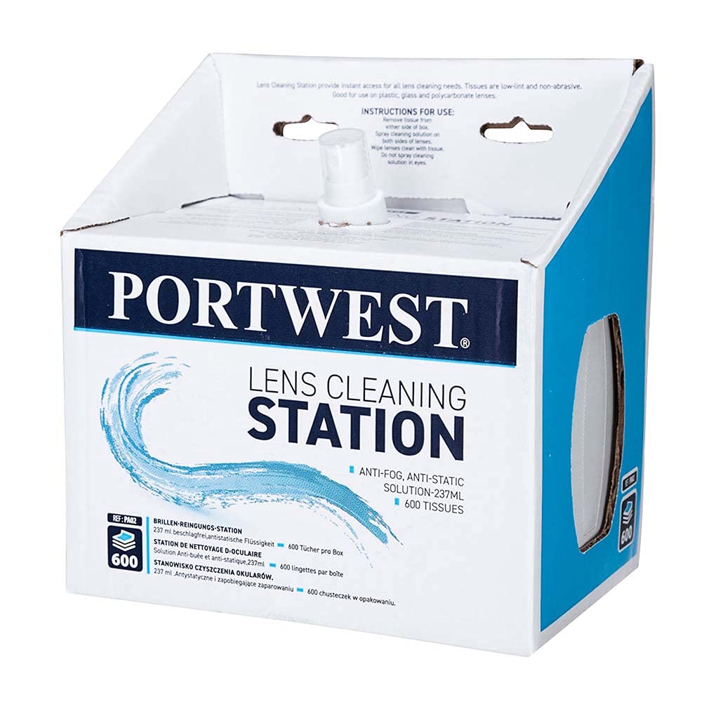 Portwest Lens Cleaning Station, Size: One Size, Colour: White, PA02WHR