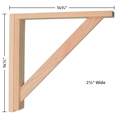 Corbels For Countertops And Shelves Oak Straight 14 Shelf