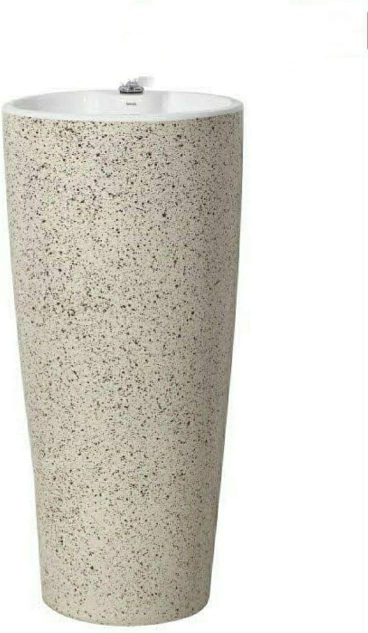 Senisto Ceramic Designer Primium One Piece Pedestal Wash Basin Free Standing Scorpio 913 Amazon In Home Improvement