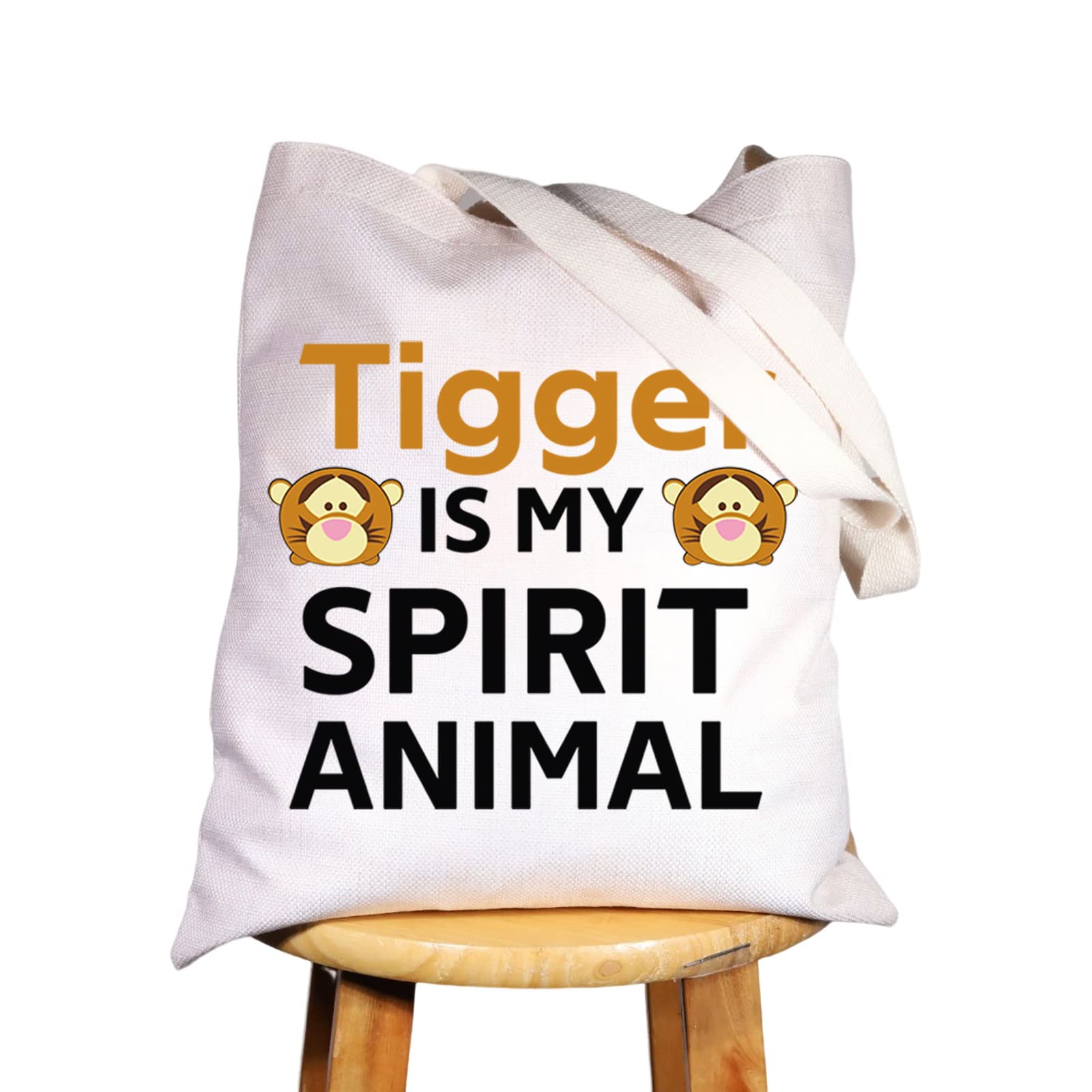 WZMPA Funny Tiger Cosmetic Makeup Bag Jump Tiger Fans Gift Tiger Is My Spirit Animal Makeup Zipper Pouch Bag For Women Girls, Tigger Spirit Tote, Fit