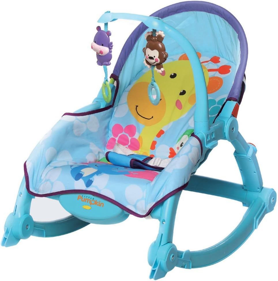 Little Pumpkin- Kiddie Kingdom Rocker (Sky Blue)