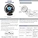 BestFire 12v Fan, Car Fan with Negative lons Feature, Vehicle Fan Air Purifier Suction Cup, Stepless Dashboard Electric Car Fan, Cooling Air Circulator Automobile Fan with Cigarette Lighter Plug