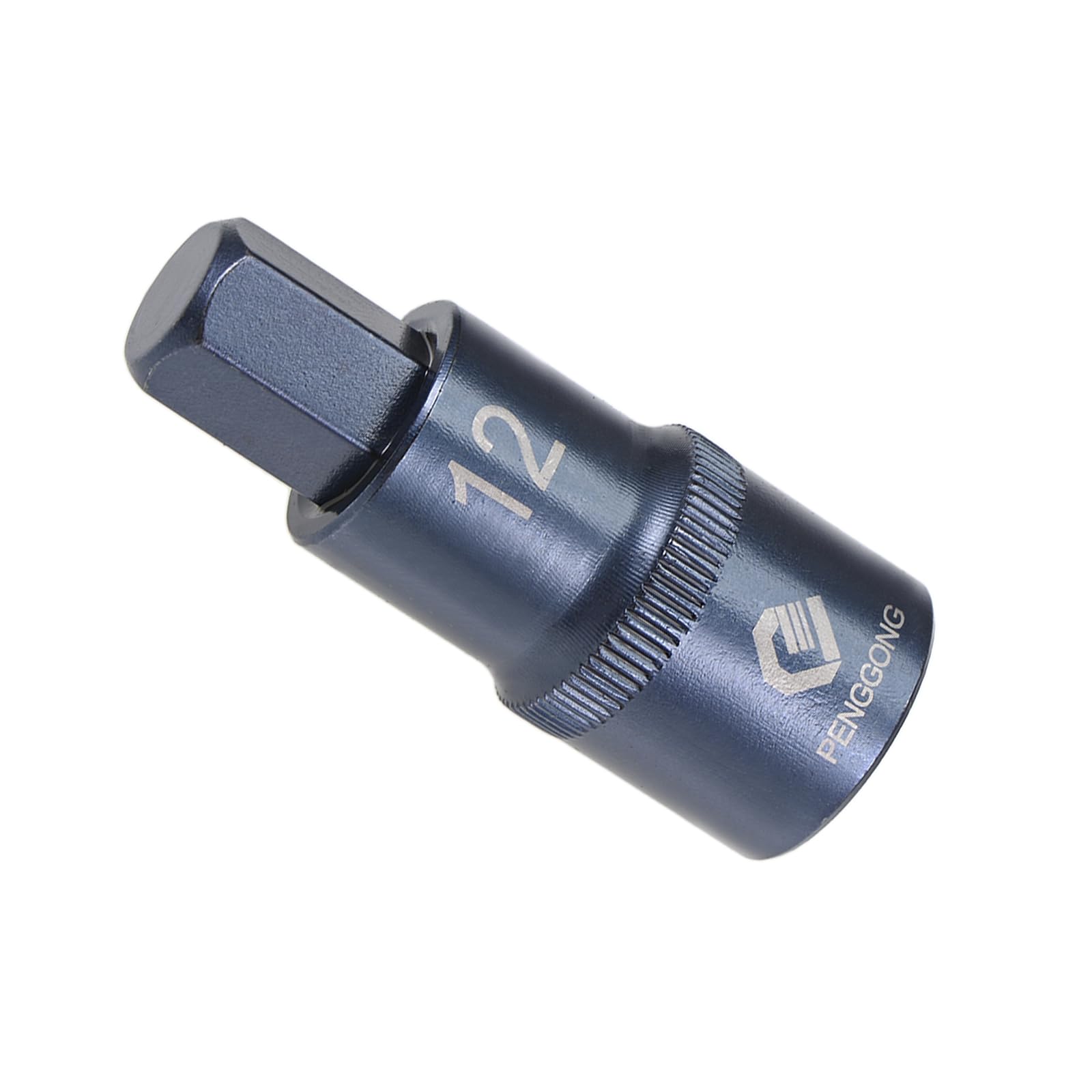 CoCud Hex Bit Socket, H12 Bit 1/2" Drive 2" Length, Star S2 Alloy Steel Cr-V Socket Blue - (Applications: for Fastener Application)
