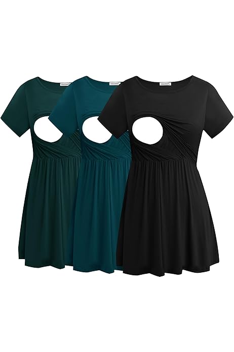 Maternity Dress Nursing Tops Amazon Uk Cherokee WW685 Maternity