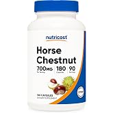 Nutricost Horse Chestnut Extract Capsules 700mg Per Serving, 180 Capsules | 90 Servings, GMO-Free, Vegan