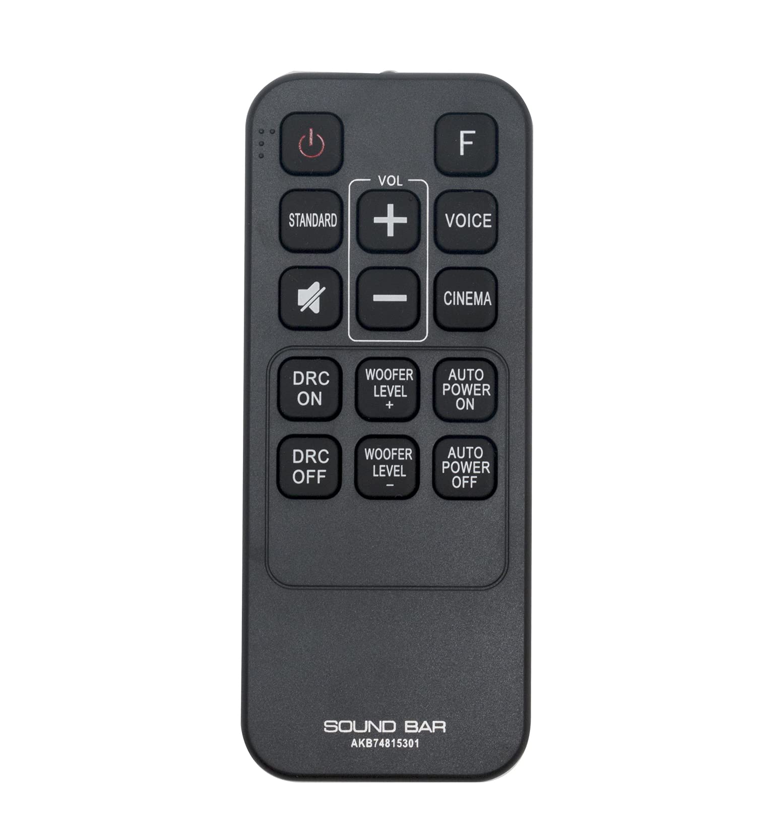 AULCMEET AKB74815301 AKB74815311 Replacement Remote Control Compatible with LG Soundbar SPH3B-W S55A3-D LAS454B LAS453B SH3B SH3K SPH4B-W LAS485B S45A1-D SJ4Y