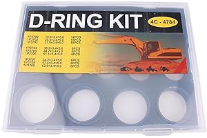 BLUESUNSOLAR 1 Box of 80 Pcs D Ring Kit 4C-4784 4C4784 CA4C4784 2701535 270-1535 Replacement for Caterpillar CAT Excavator