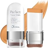 O'CHEAL 2-in-1 Foundation Concealer Stick with Brush, Contour 05 | Full Coverage Face Makeup Stick for Lasting Wear, even skin tone, blemish cover and contour