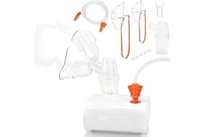 LVONGE OTC Nebulizer for Adults & Kids Portable Nebulizer Machine for Breathing Compressor Nebulizer with 2 Masks & Mouthpiece for Home Use