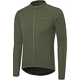 ARSUXEO Light Weight Long Sleeve Cycling Jersey Men Bike Jersey Bike Bicycle Biking Shirt