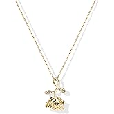 Zikichiky Rose Necklace for Women Dainty Flower Pendant Necklaces Lightweight Tiny Floral Fashion Jewelry Gift for Women-Silver&Golden