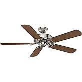 Casablanca 54 inch Indoor Ceiling Fan No Light - Ceiling Fan without Light, Standard Mount, 5 Blades, For Bedroom, Living Roo