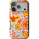 Casely iPhone 17 Pro Case | Tropical Color Splash | Abstract Retro | Bold Protective Design | Compatible with MagSafe