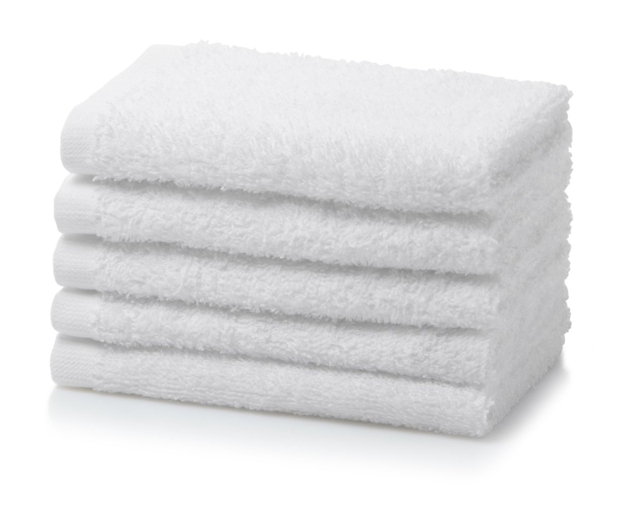 Mellcrest Pack of 12 White 500gsm 100% Cotton Face Cloths