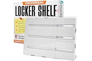 Tarli Universal Expandable Locker Shelves for Schools, Gym and Colleges - Extends Up to 16 inches - Maximize Your Locker Space with Non-Slip, Heavy Duty, USA Designed, Adjustable