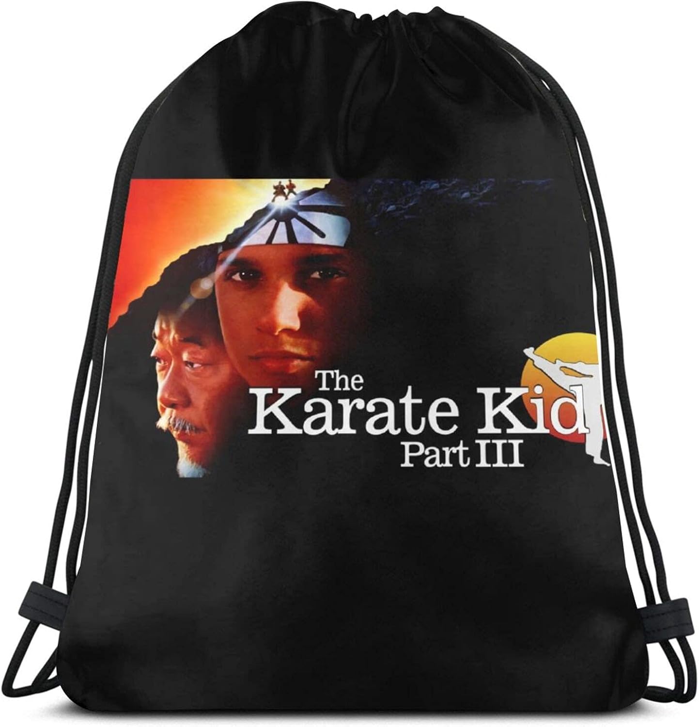 The Karate Kid Drawstring Backpack Foldable Pull String Bag Gym Sack