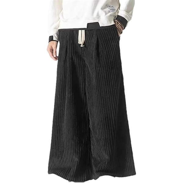 Corduroy Harem Pants: Women's Autumn Retro Wide Leg Trousers - View #2