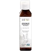 Aura Cacia Fractioned Coconut Oil Skin Care Oil, 4 Fl Oz
