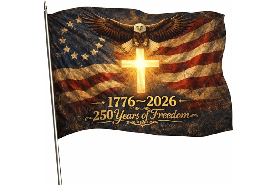 Us 250 Flag – 250th Anniversary US Double Sided 3-Ply Outdoor Flag, We The People 1776-2026 Patriotic Yard & House Banner for 4th of July (5, 3X5)