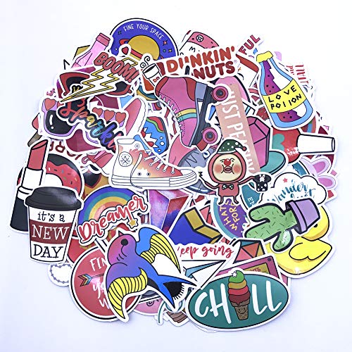 Yizeda 160 PCS Girl Cute Lovely Laptop Stickers Pink Decorative-Stickers Phone Guitar Water Bottle Motorcycle Skateboard Bicycle Bike Sticker Decal