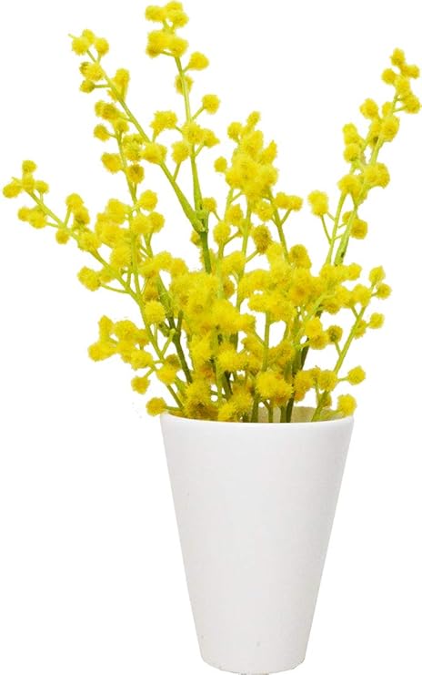 Amazon ケーアイジャパン インテリアグリーン 造花 観葉植物 光触媒 フェイクグリーン ミモザ おしゃれ スラットシルエット Sr 人工観葉植物 オンライン通販