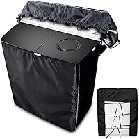 Twin Tub Portable Mini Washing Machine Cover,Twin Tub Washer Cover(Black,23''x14''x26'')