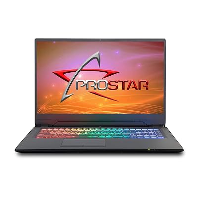 Prostar Clevo P970RF 17.3 Inches FHD 144Hz 72% NTSC Display Thin Gaming Laptop, Intel Core i7-9750H, NVIDIA RTX 2070, 16GB 2666Mhz DDR4, 250GB NVMe