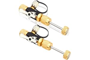 YUNPLE HVAC Valve Core Removal Tool, MGAVCT 1/4" Mega Flow Vacuum-Rated Valve Core Removal Tool, Works with All Refrigerants, Essential Tools for HVAC (2pcs)