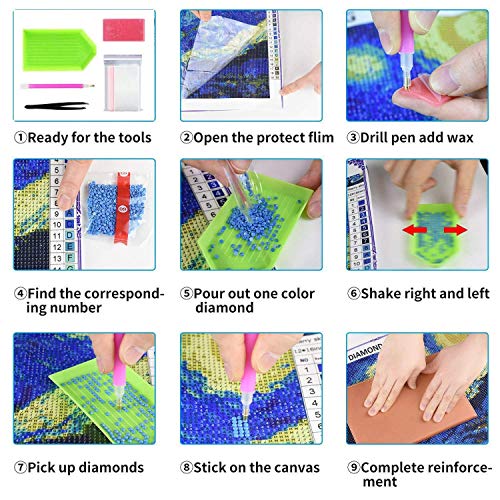 6 Crafts+Graphy+Diamond+Painting+Adults