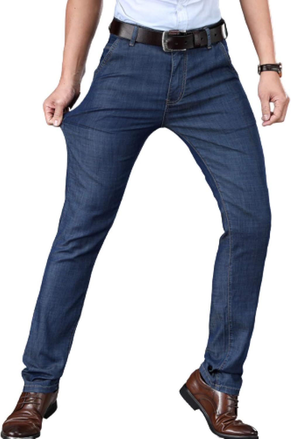 Men's Jeans Summer UltraThin New Loose Large Size Straight Jeans