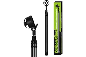 SevnElk Golf Ball Retriever Telescopic, Carbon Fiber Golf Ball Picker Upper for Water, Lightweight & Durable Golf Ball Grabber with 2 Claw Sucker Tool, Golf Accessories Gifts for Men Women