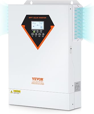 Inversor Híbrido de 5500W Inversor Solar Híbrido Inversor Solar Híbrido de 230V AC Onda Senoidais Pura Off-Grid com Controlador de Carga Solar MPPT incorporado de 100A, carregamento híbrido, utilidade, Solar