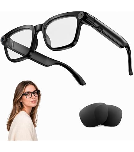 スマートグラス Model M01 ブラック Amazon.com: M01 Smart Glasses with 8MP Camera, Bluetooth Calling