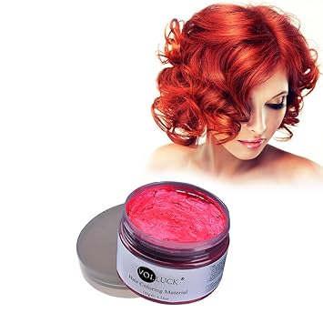 Amazon Com Volluck Red Hair Wax Pomades 4 23 Oz Hair Coloring