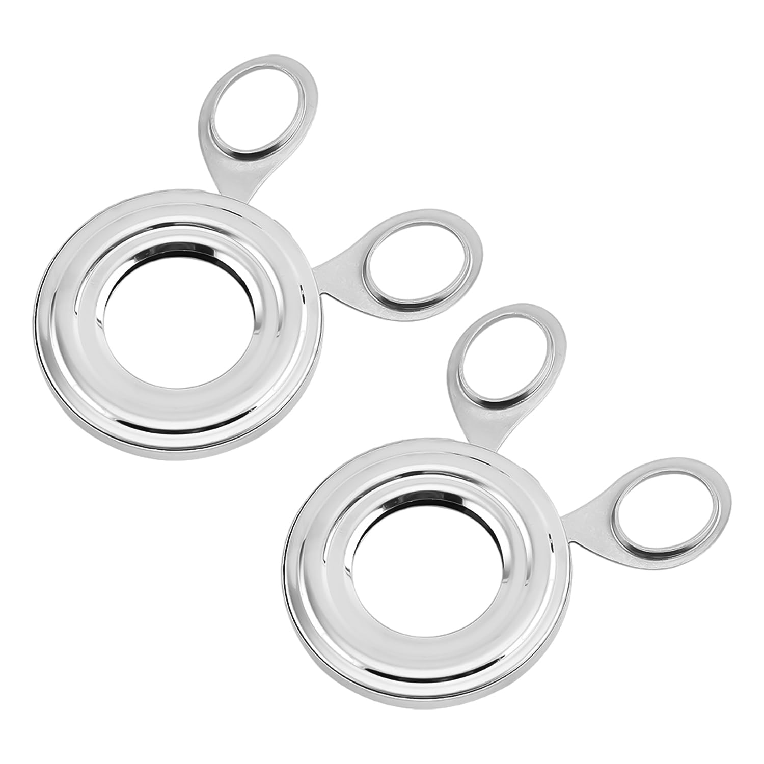 MEMOFYND 2 Pieces Stainless Steel Egg Cutter, Boiled Egg Peeler, Kitchen Gadgets (Silver)