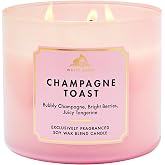 Bath &amp; Body Works 3-Wick Candle, Champagne Toast, Soy Wax Blend | Room-Filling Sweet Home Scent with Strong Throw, Exclusively Fragranced Soy Wax Blend, Burns Up to 45 Hours, Great Gift