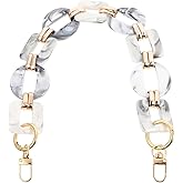 PRETYZOOM Contrast Resin Purse Chain Strap 15.7 Inch Acrylic Bag Chains Replacement for Handbags and Clutches DIY Decorative Bag Chain