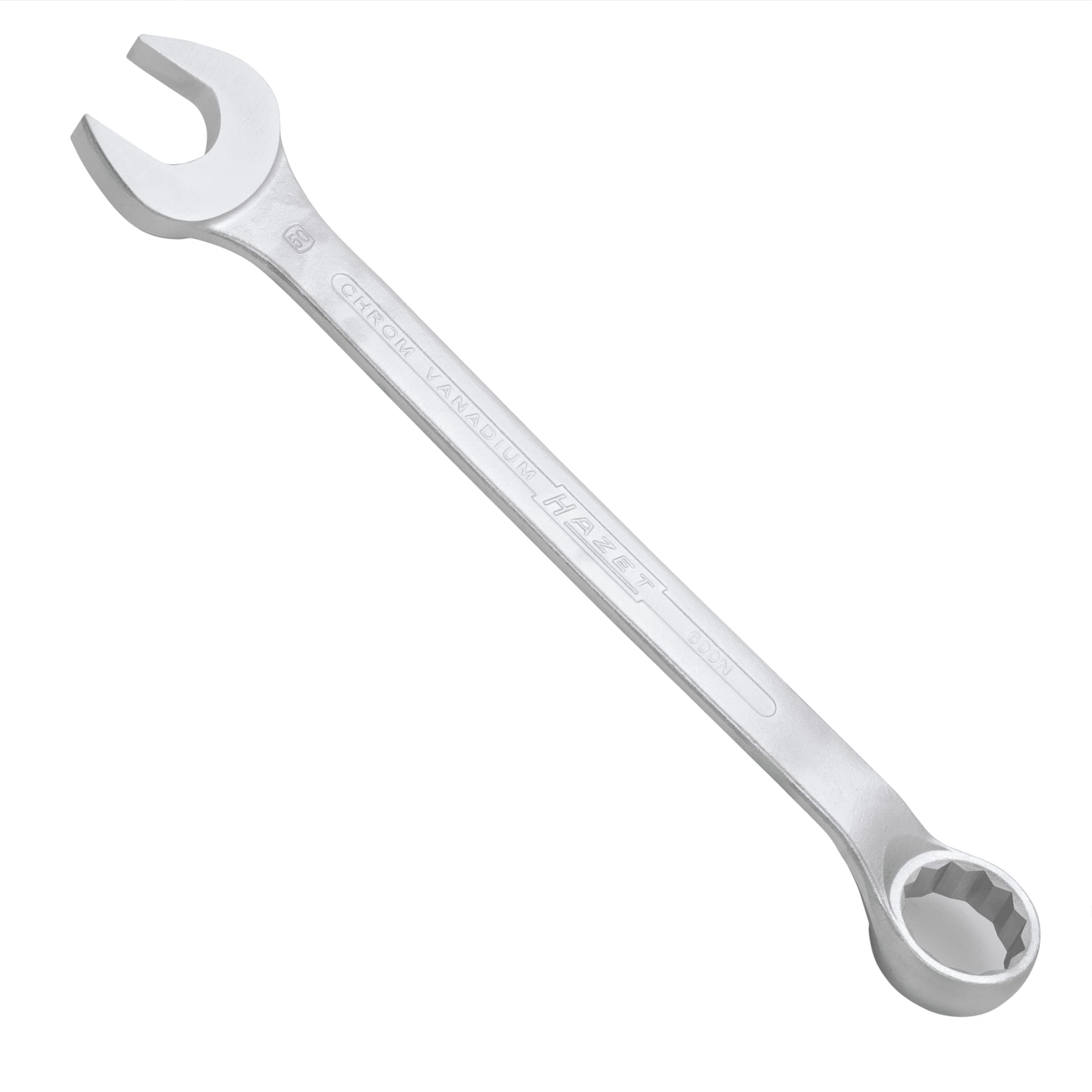 HAZET 600N-50 560 mm 12-Point Profile Polished Head Combination Wrench - Chrome-Plated — image 1