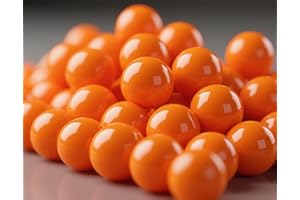 Lambid 100 Counts .61 Caliber Balls - 2.6 Grams 61 Cal Reusable Nylon Balls Solid Plastic Ammunition for Target Practice and Self Defense Compatible with Byrna CL