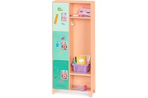 Our Generation - Classroom Cool Locker Set - 18-Inch Doll Accessories - School Locker - Classroom Supplies - Pretend Play - K