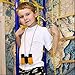 Toy Binoculars for Kids and Toddlers | Christmas or Birthday STEM Gift for Baby Boys Girls and Twins | Great for Party Pretend Play Outdoors and Travel Trips | Best for 3 to 6 yr | Small and Compact