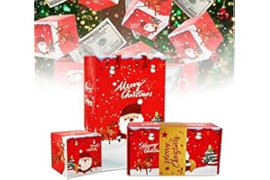 GENERIC Surprise Gift Box Explosion for Money, 2025 New Unique Folding Bouncing Red Envelope Gift Box with Creative Pop-up Boxes, Cash Explosion Luxury for Birthday Anniversary Valentine Proposal (6Pcs Red)