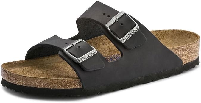 Amazon.com | Birkenstock Men's Arizona SF 2-Strap Soft Cork Footbed Sandal | Sandals