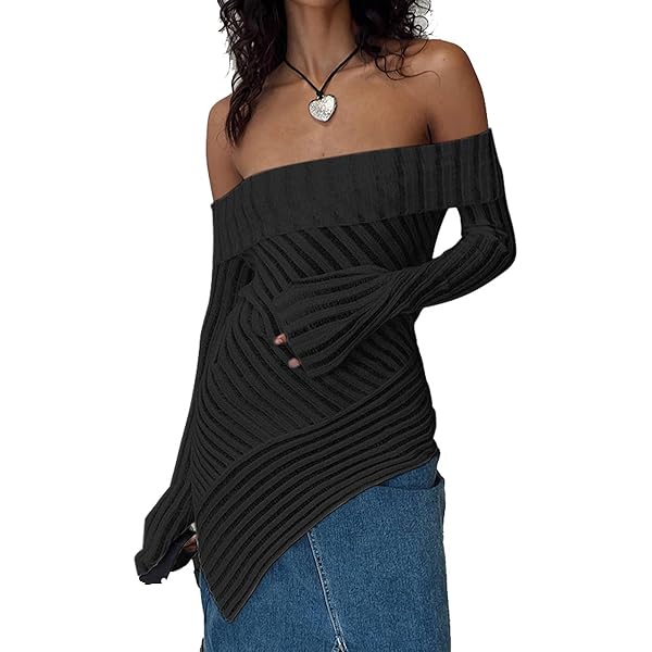 トップス NOUNLESS SHEER OFF SHOULDER KNIT NOUNLESS / NO SHEER OFF SHOULDER KNIT | その他トップス